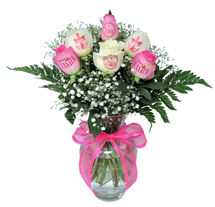 6 Roses - Happy Easter Bouquet